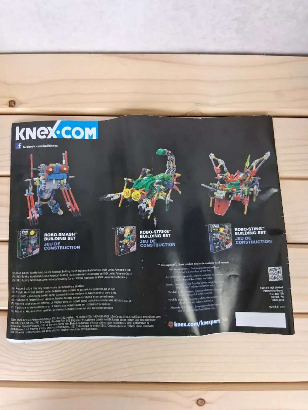 K'NEX Random Assorted Pieces Lot-Instruction Booklet + Building set Box included